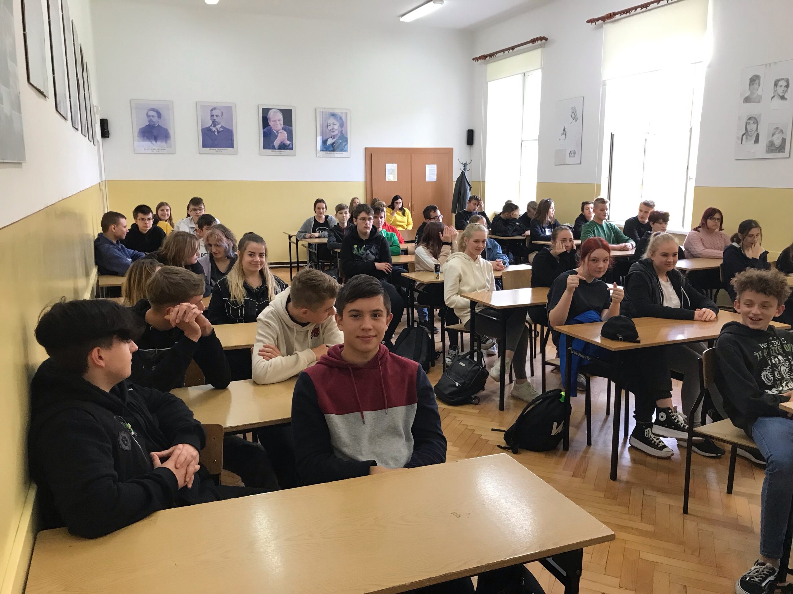 Spotkanie z policjantami w ZSCKU w Wolborzu